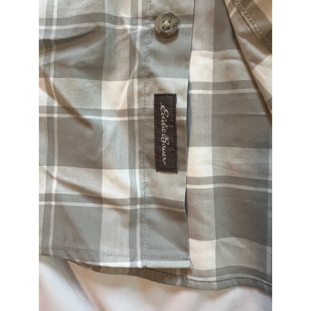 Eddie Bauer Shirt Men Small Plaid Voyager Flex Fishing Button Down (a35) - Picture 2 of 10